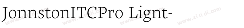 JohnstonITCPro Light字体转换